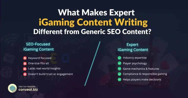 What Makes Expert iGaming Content Writing Different from Generic SEO Content?